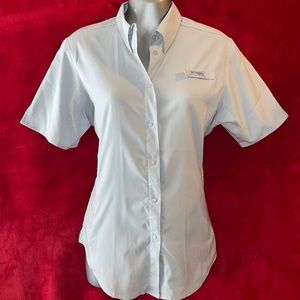 WOMENS COLUMBIA PFG SHORT SLEEVE SM